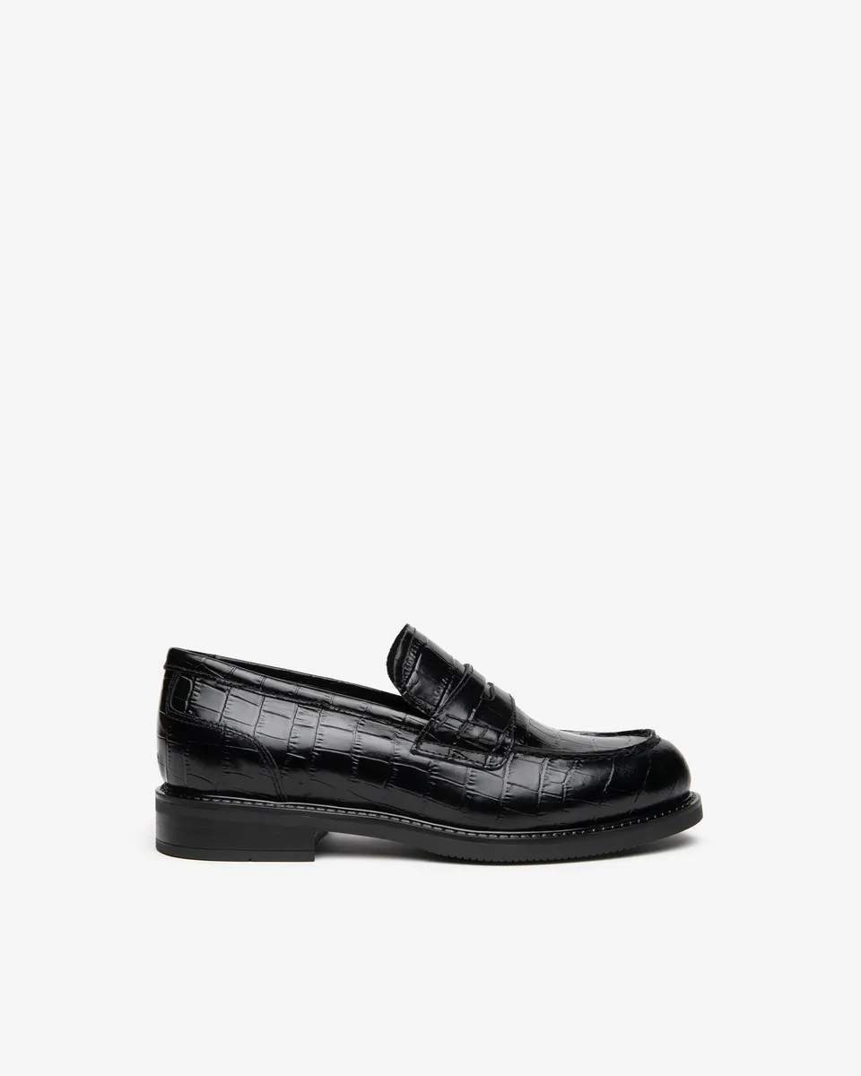 Nero Giardini Loafers mocassins cuir croco 38