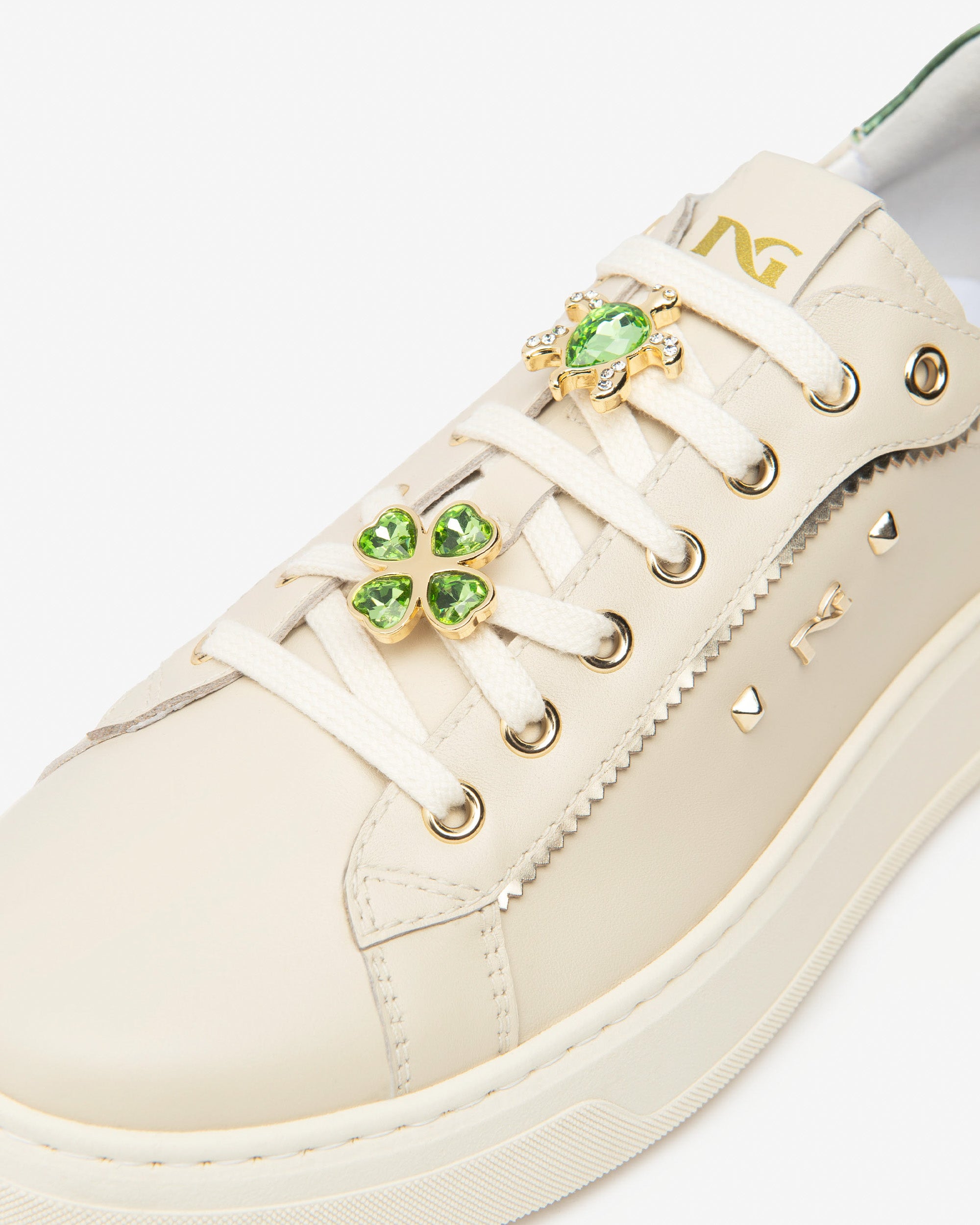 Nero Giardini Sneakers Baskets Cuir Femme Tissu Technique