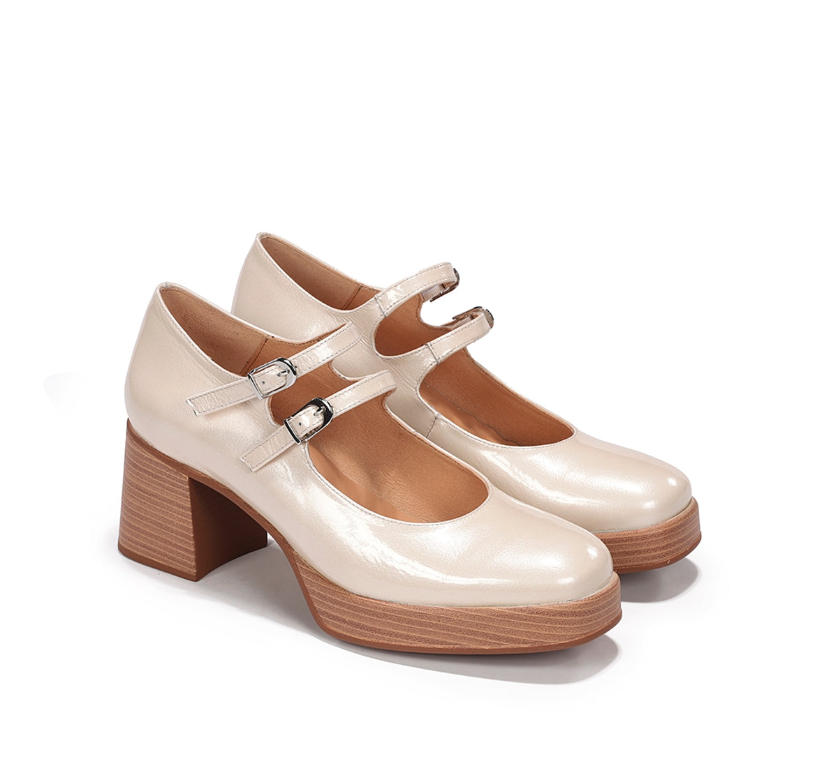 Dorking by Fluchos Cristel D9659 chaussure femme taupe plateforme