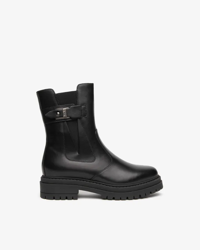 Nero Giardini Chelsea Boots bottines cuir femme fourrée