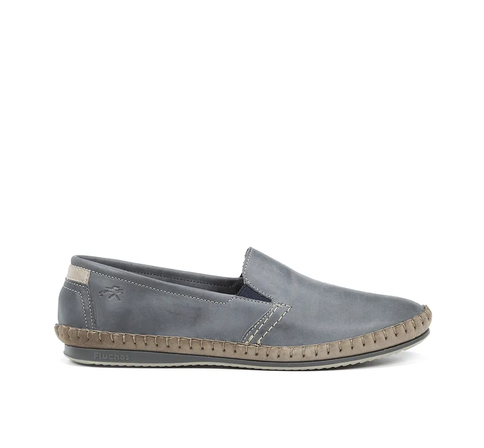 Fluchos Bahamas 8264 mocassin bleu homme sans lacets