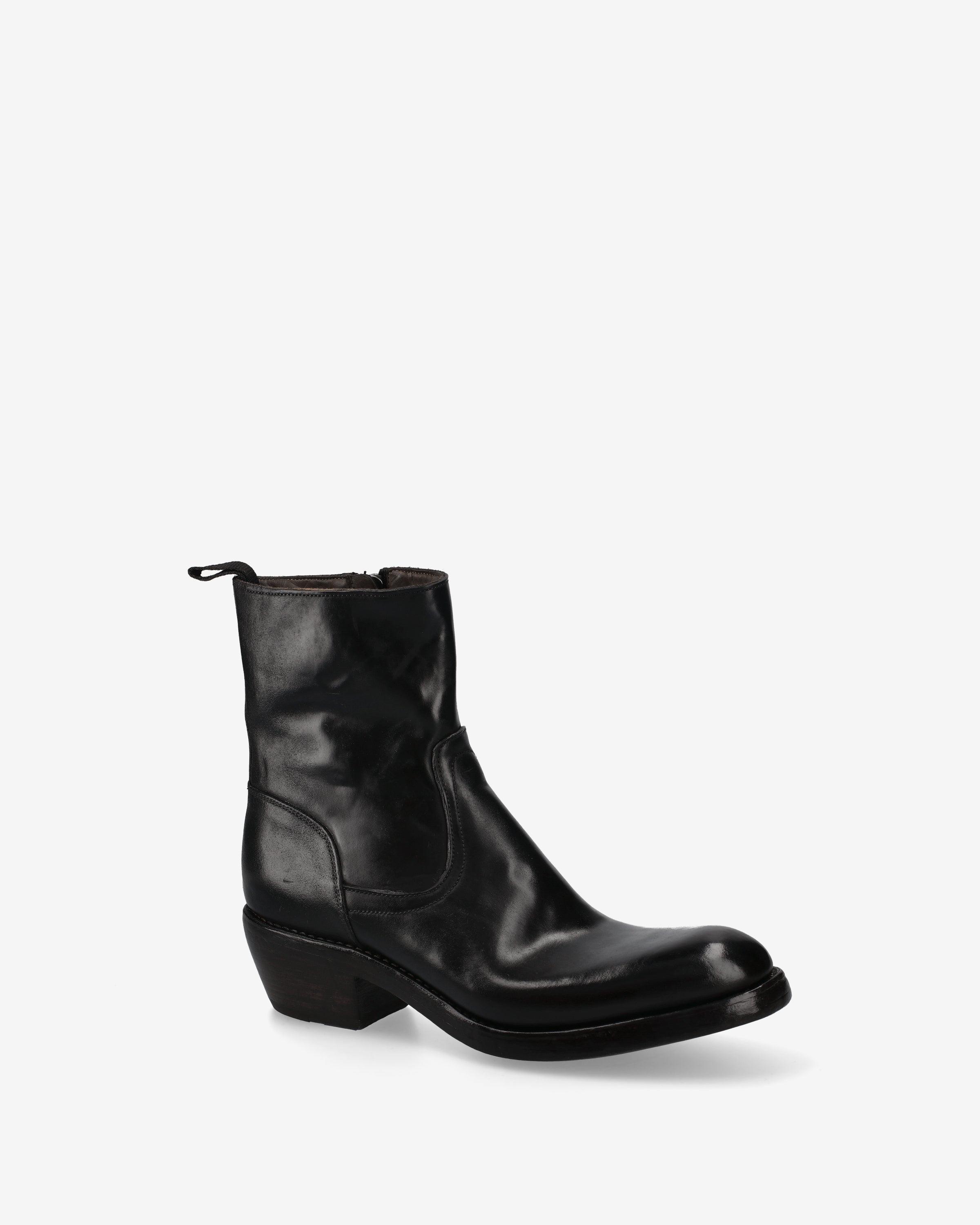 Premiata Boots santiags cuir noir texan homme