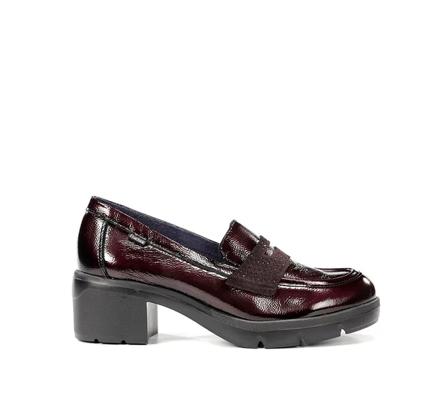 Fluchos Fugaz F2517 Mocassin Bordeaux Femme Track