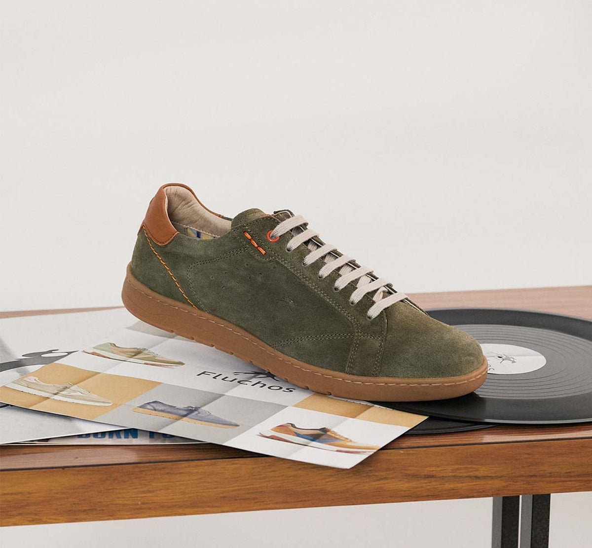 Fluchos Zapatos Leo F1727 chaussure verte homme
