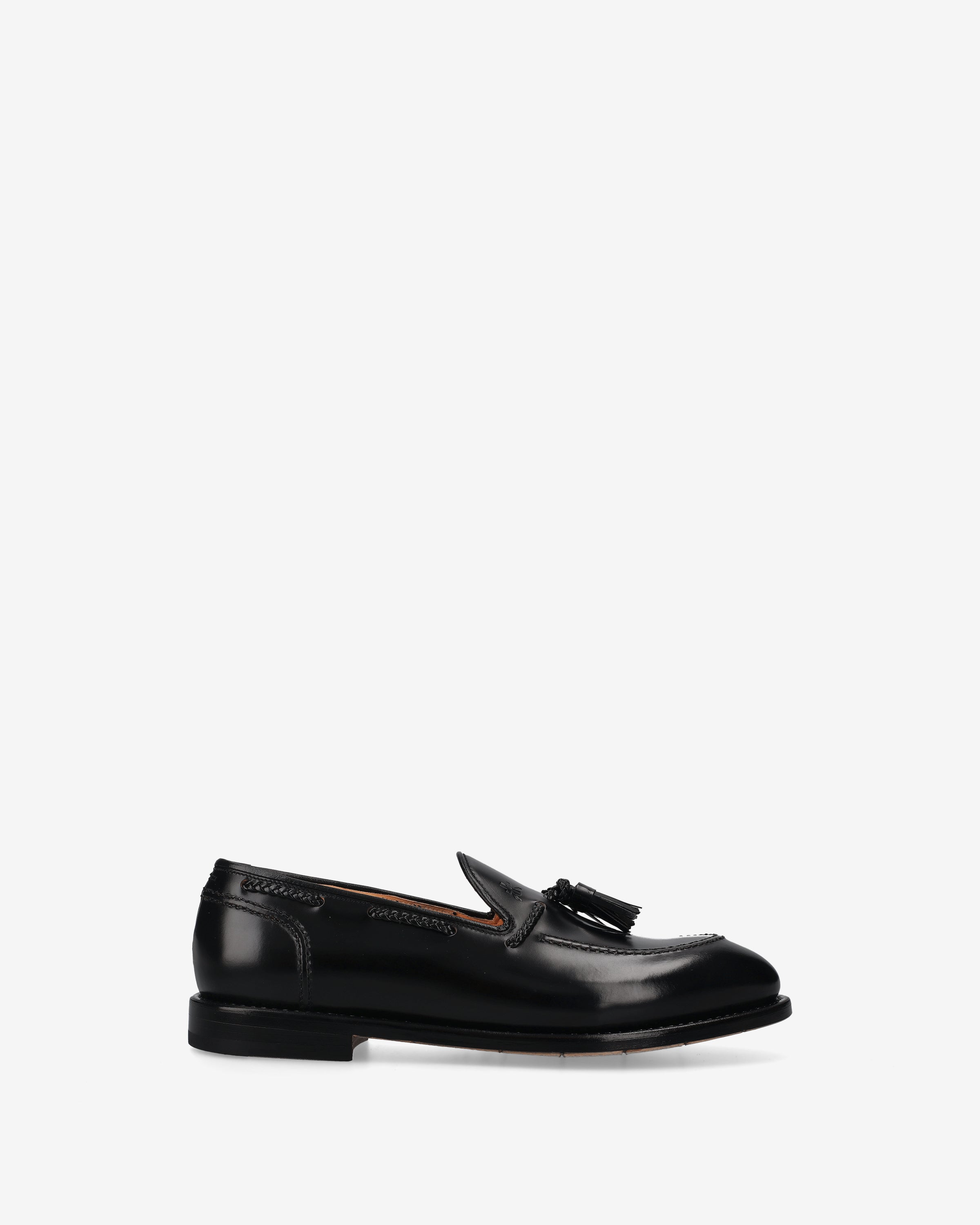 Premiata Sneakers mocassins cuir homme noir à glands