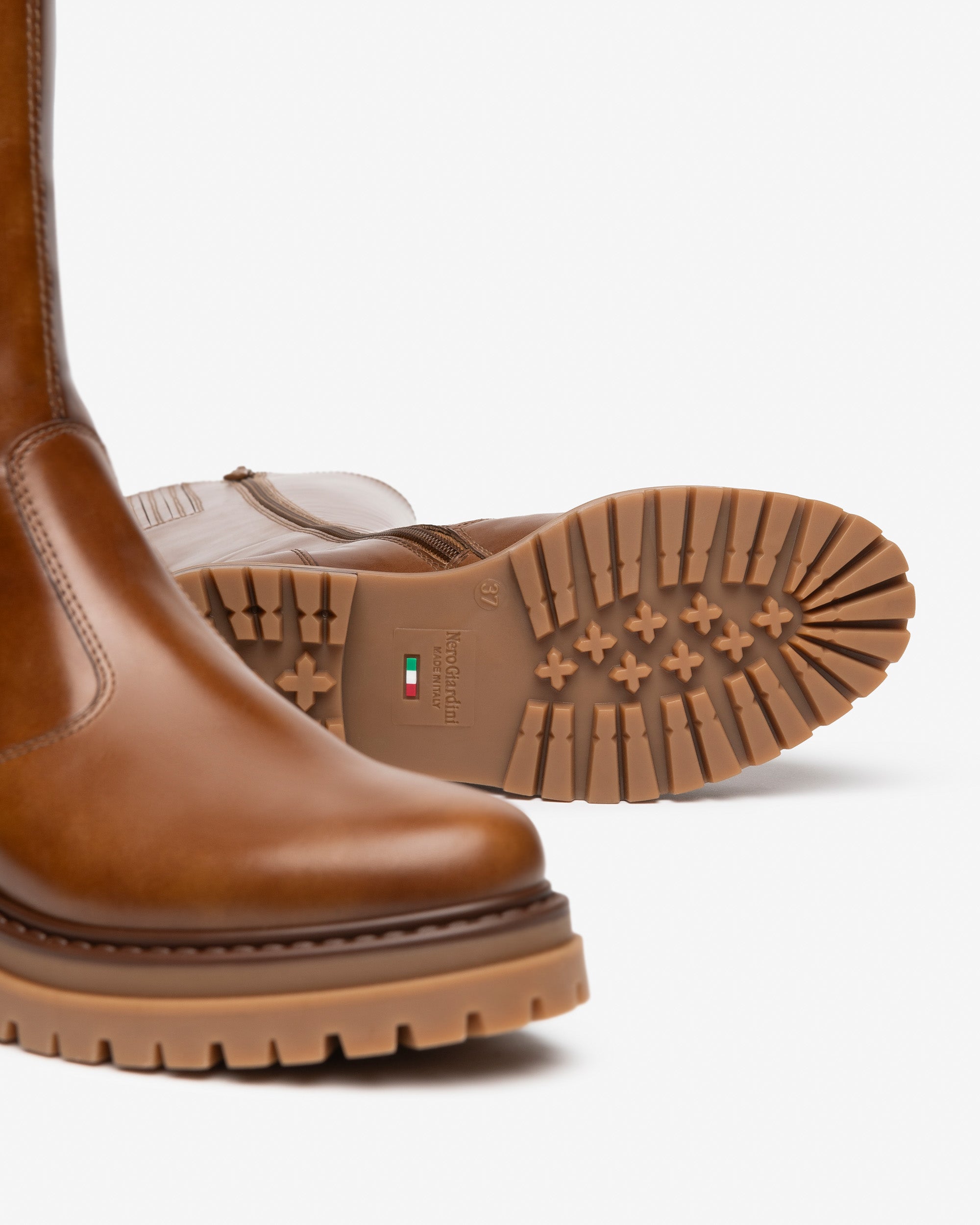 Nero Giardini Boots bottes cuir femme talon 40 mm