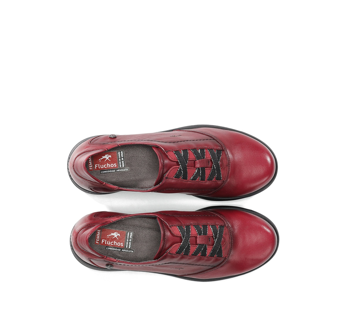 Fluchos Faral F1866 chaussure rouge femme confort