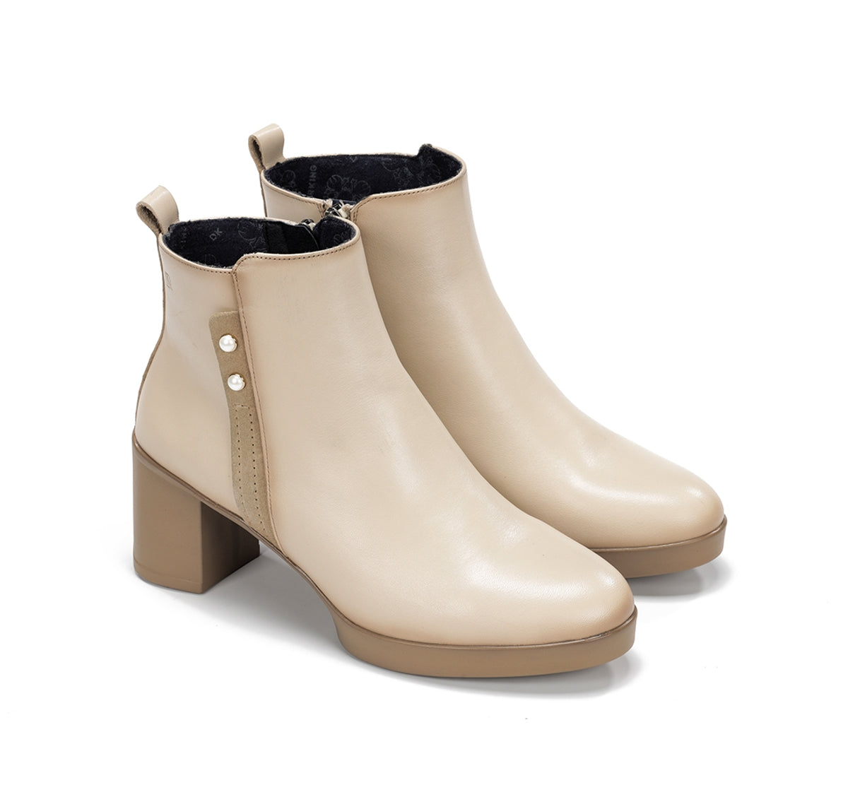 Dorking by Fluchos Elite D9423 bottines taupe cuir