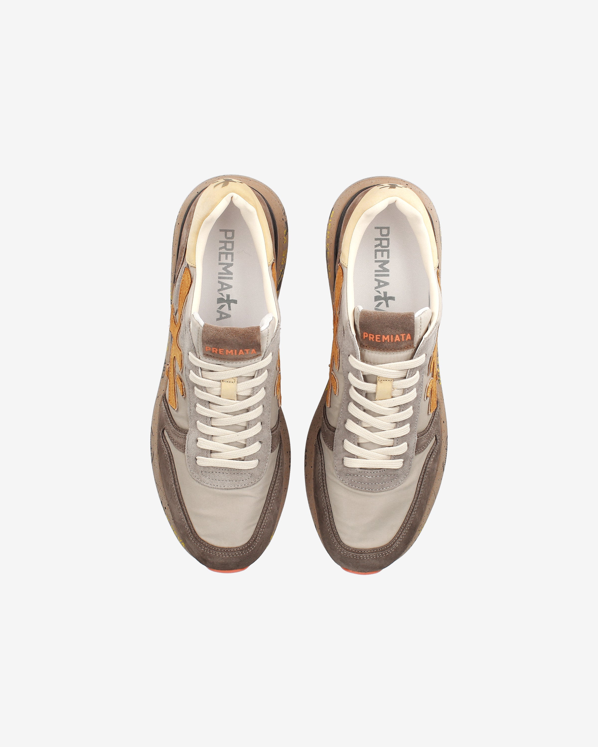Premiata Mick 7866 Sneakers Taupe Ivoire Daim