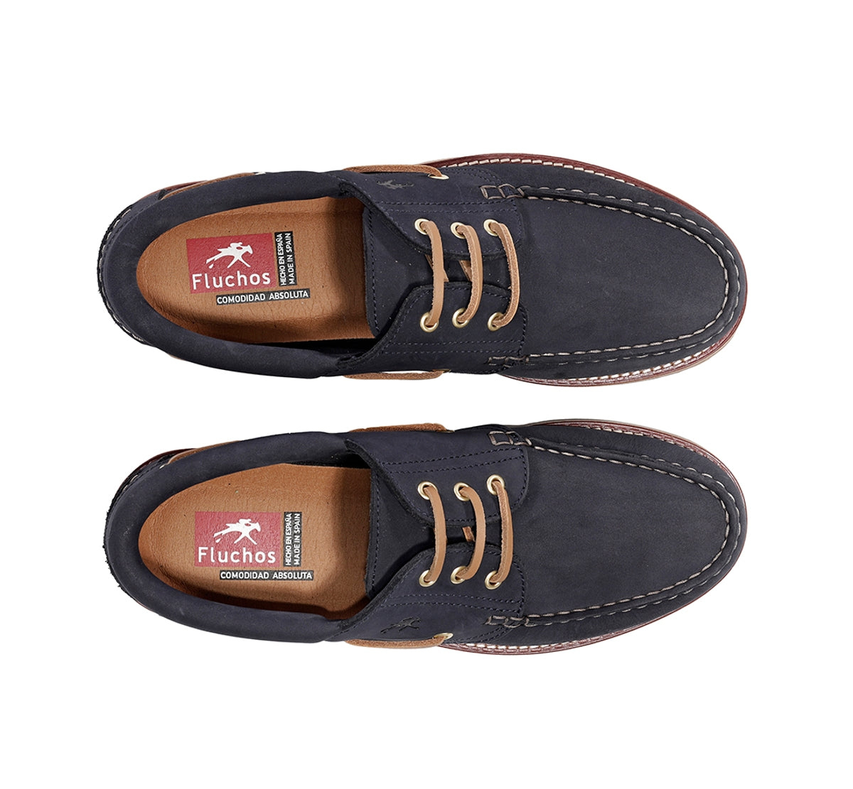 Fluchos Scott F0054 chaussures bateau homme bleu