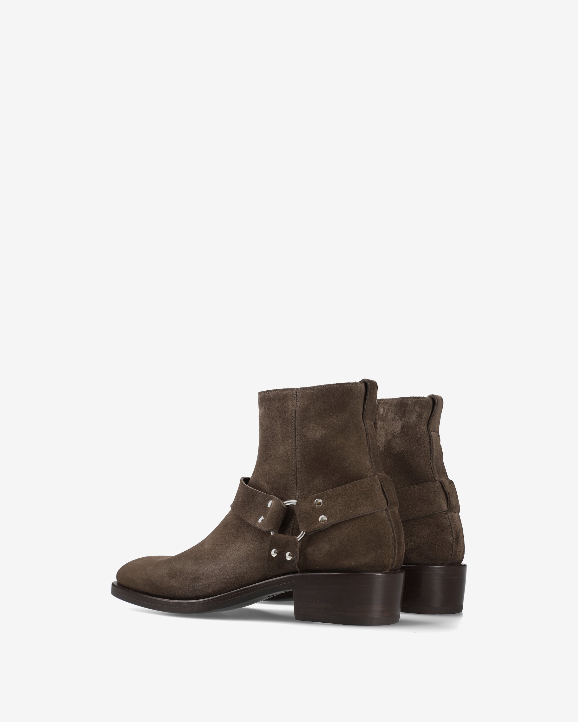 Premiata Cavendish Biker boots cuir daim marron homme