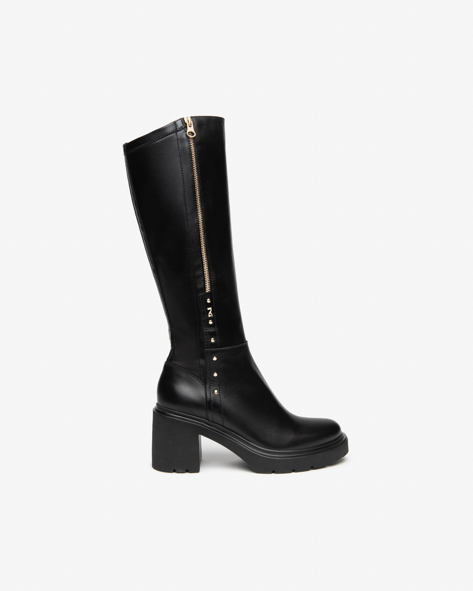 Nero Giardini Boots bottes cuir femme talon 85 mm
