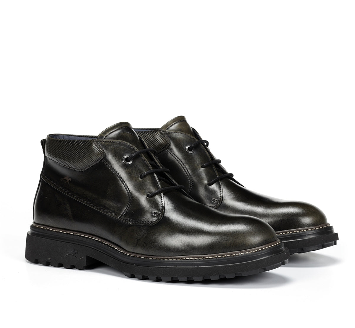 Fluchos Lincon F2055 Bottines Vert Homme Cuir