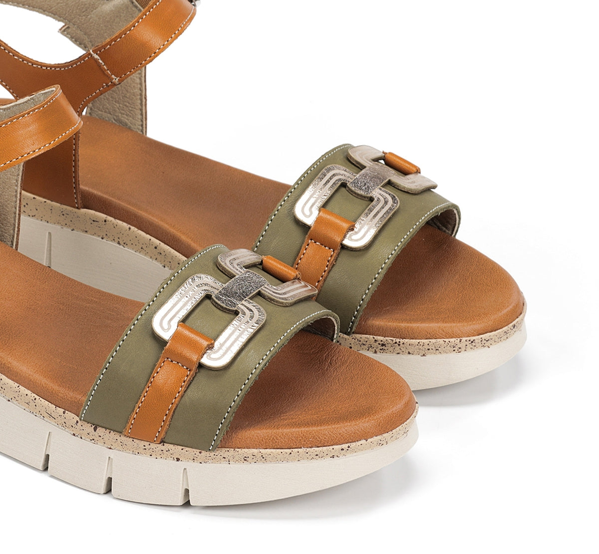 Dorking Klau D9484 sandale femme verte légère