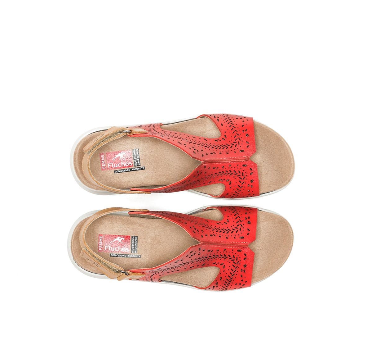 Fluchos Yagon F1481 sandales rouge femme