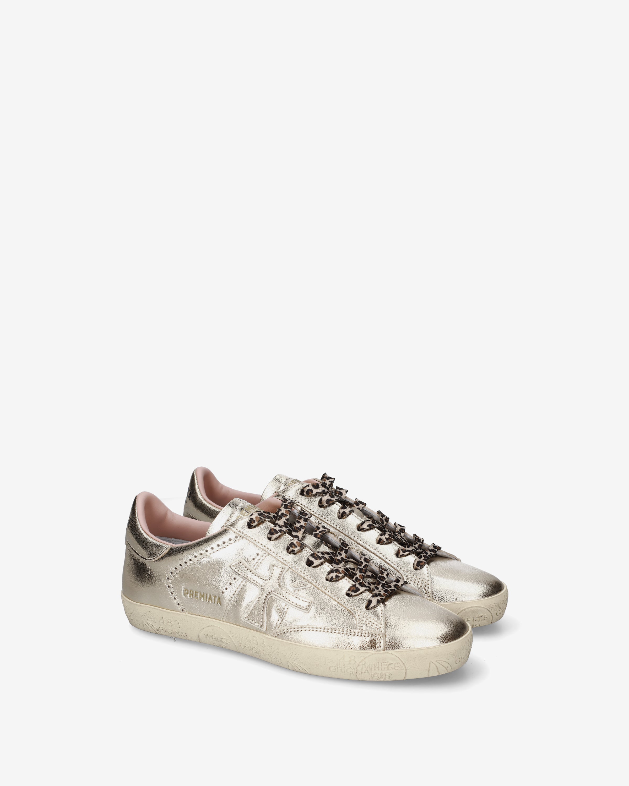 Premiata Stevend 8491 sneakers cuir champagne femme