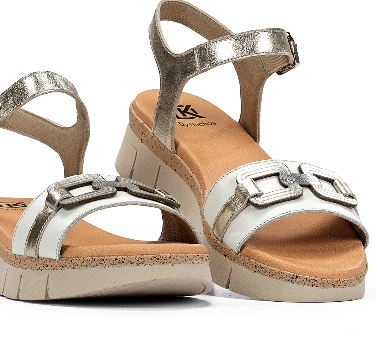 Dorking Klau D9484 sandale femme argent légère