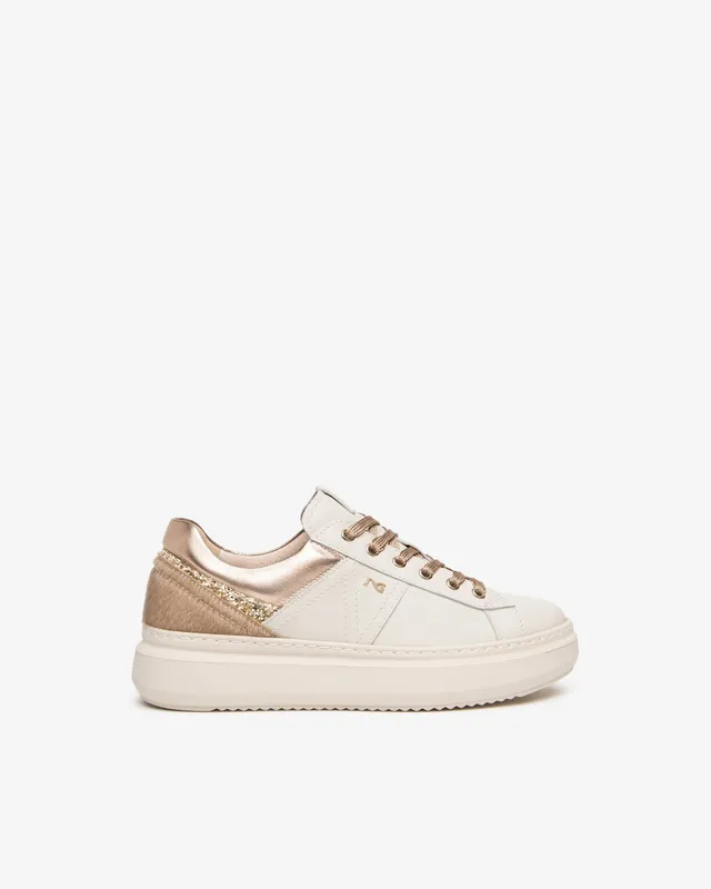 Nero Giardini Sneakers Cuir Femme Plateforme 40 mm