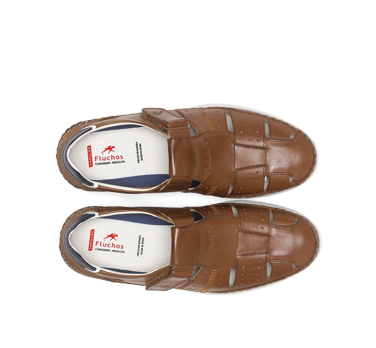 Fluchos Yannic F1444 sandale homme marron cuir
