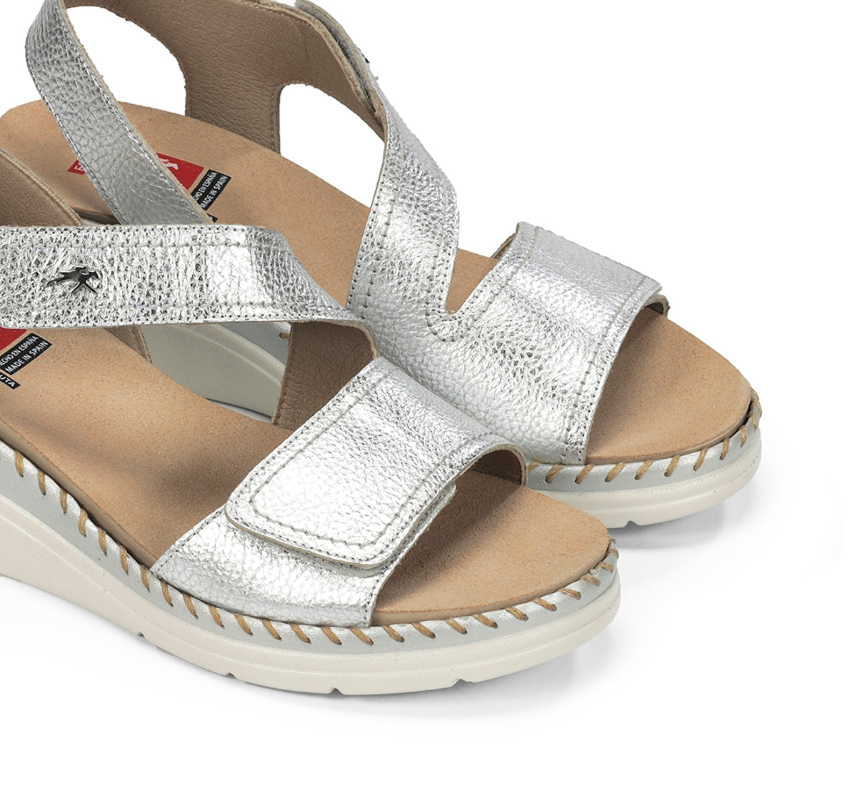 Fluchos Leza F2137 Sandales Argent Femme Confort