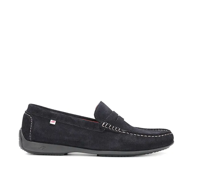 Fluchos Samoa F2207 mocassin homme bleu souple