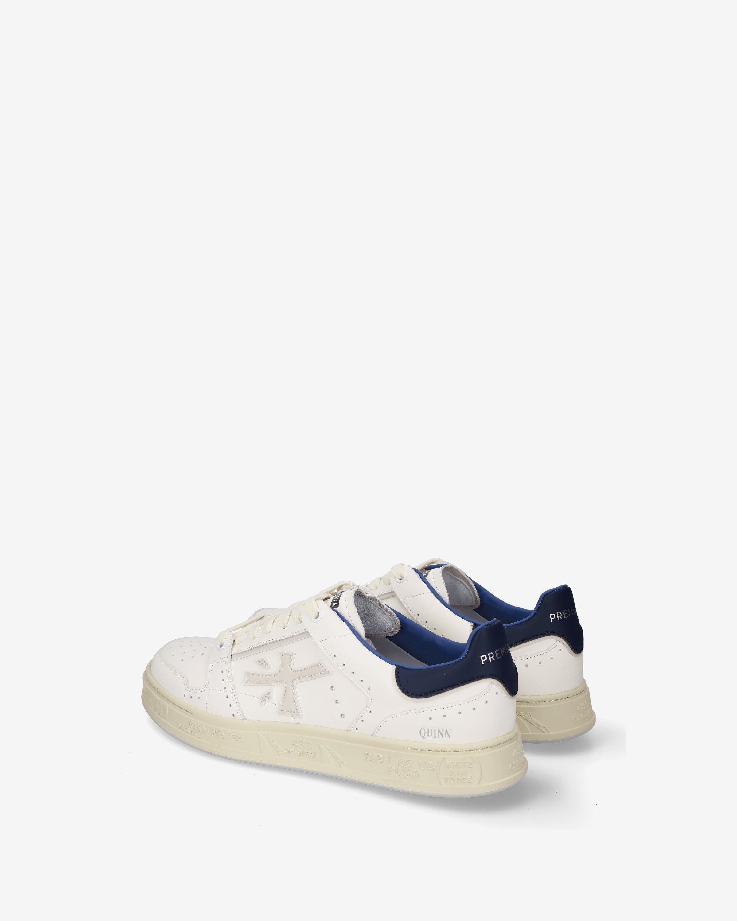 Premiata Quinn 8211 Sneakers Blanc Bleu Royal