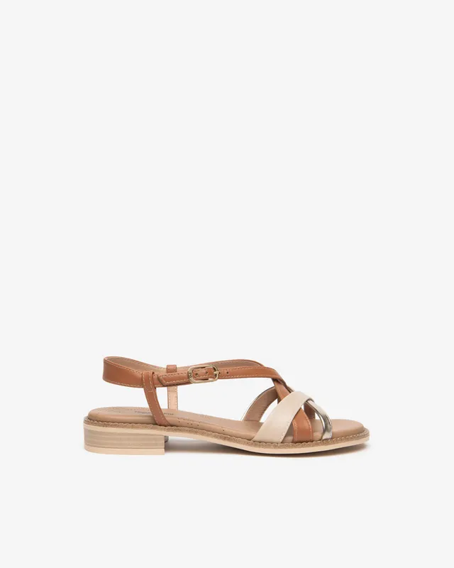 Nero Giardini Sandals sandales femme cuir et tissu