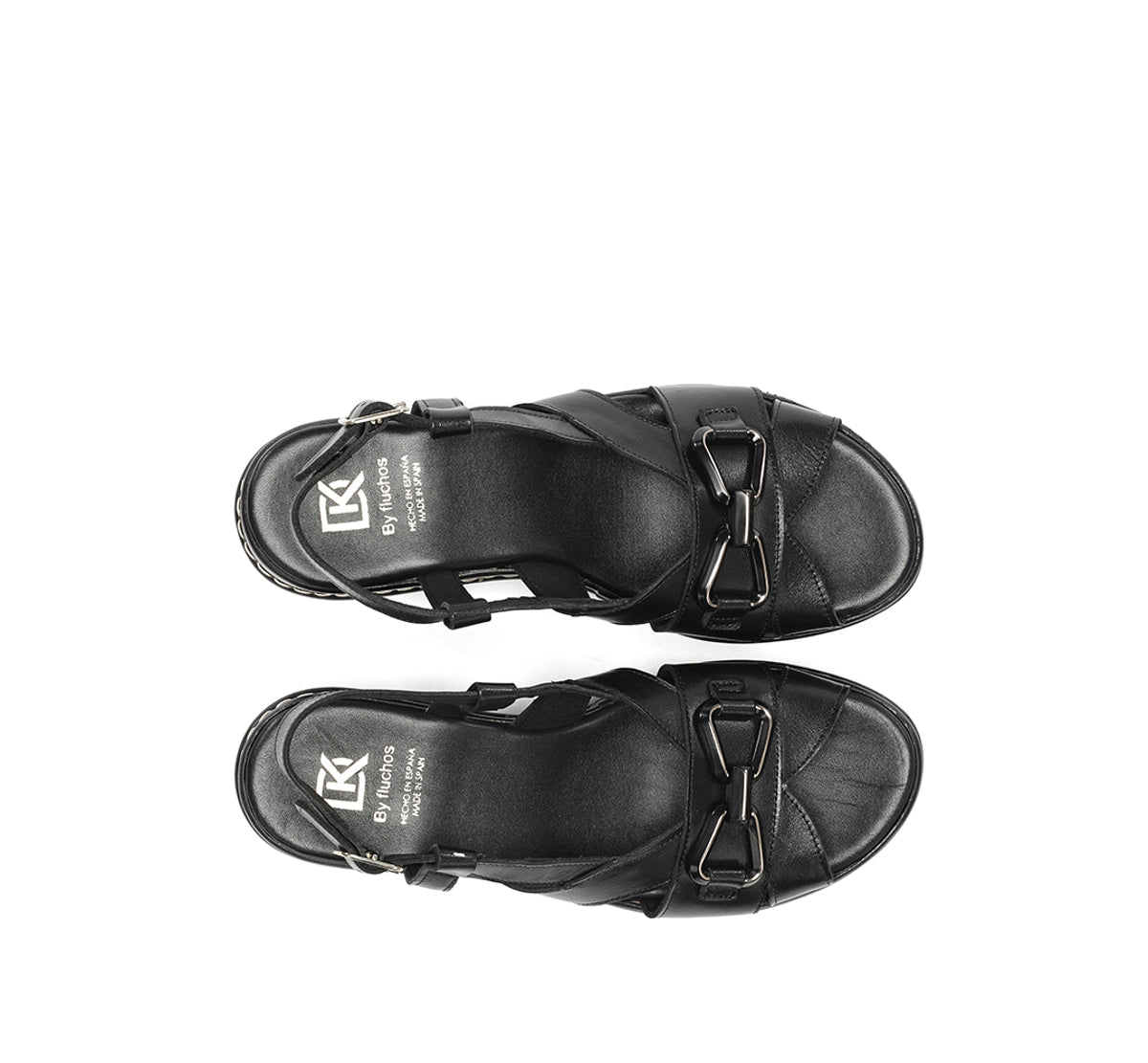 Dorking Windy D9651 sandales femme noires plateforme