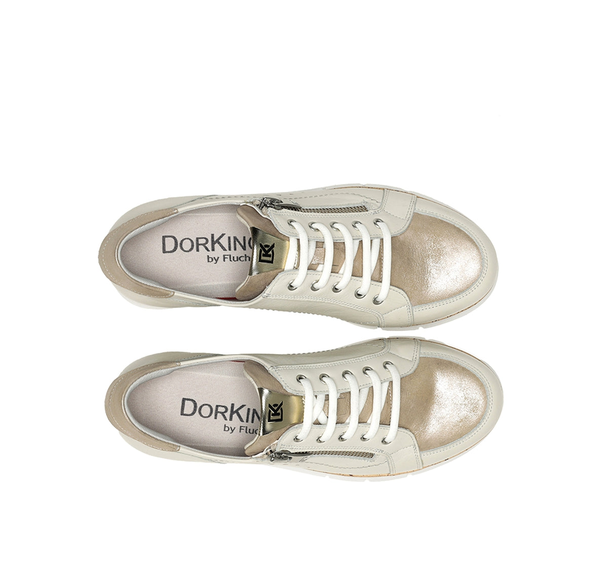 Dorking by Fluchos India D9301 baskets femme taupe cuir