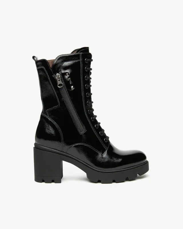 Nero Giardini Combat Boots bottines vernis femme