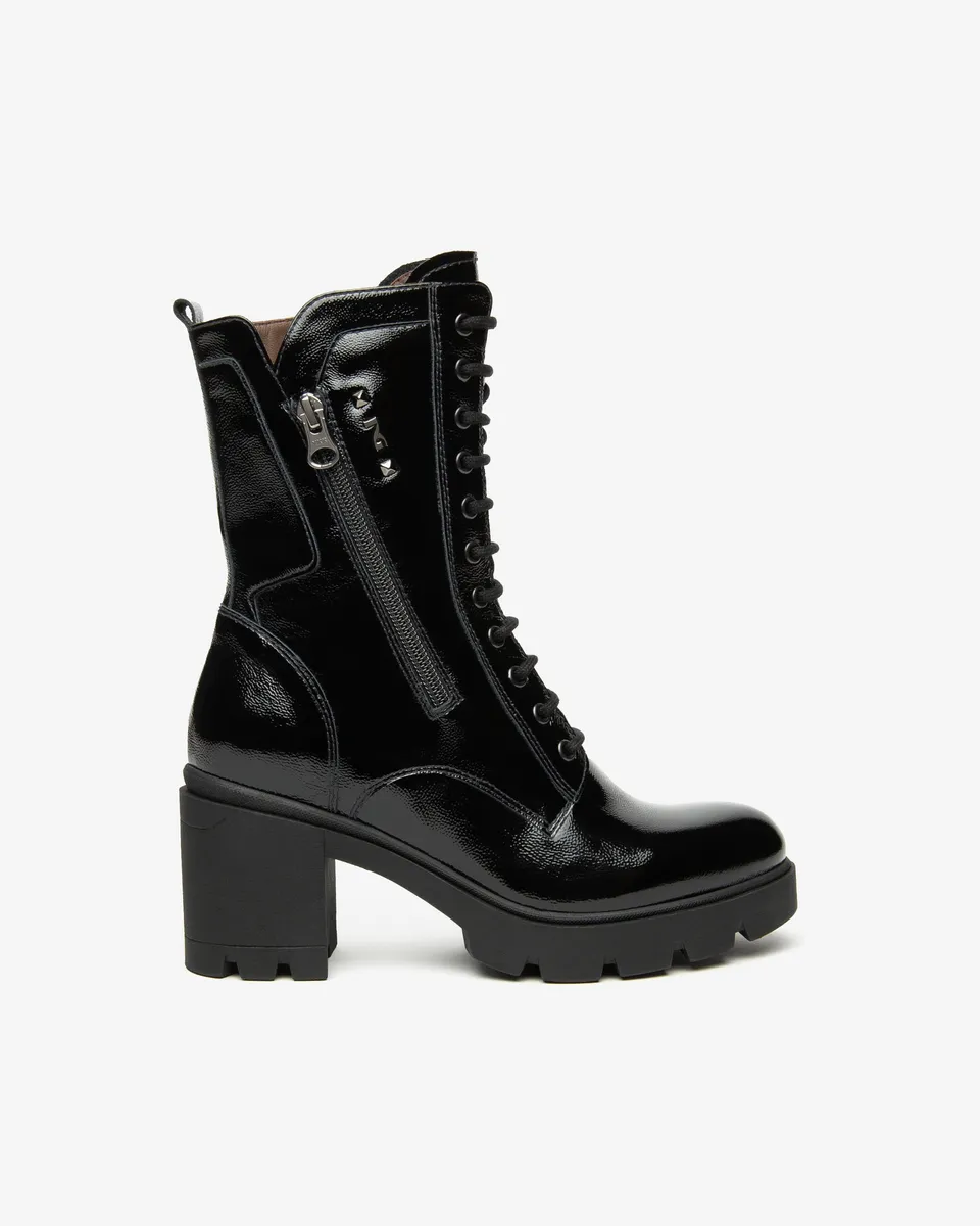 Nero Giardini Combat Boots bottines vernis femme