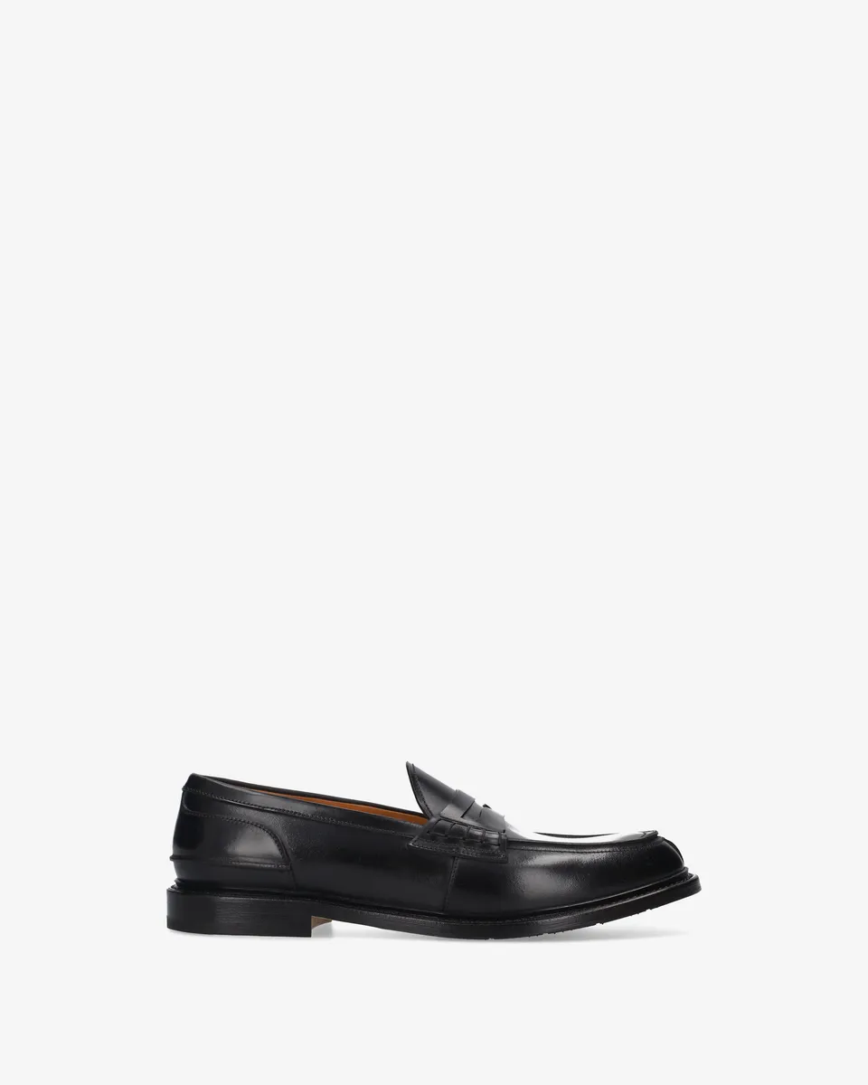 Premiata Cordovan mocassins cuir noir homme