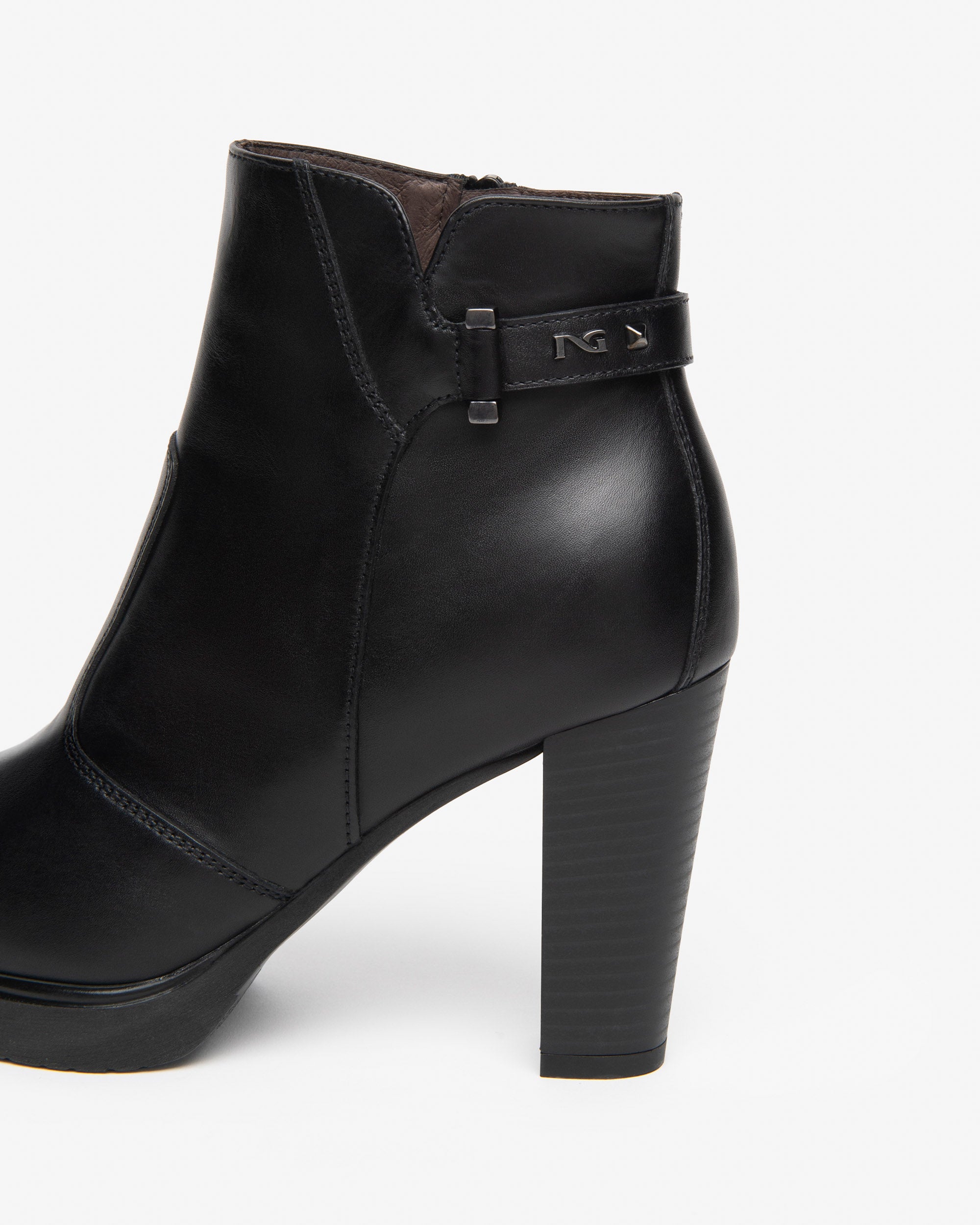 Nero Giardini Ankle Booties bottines cuir femme talon 9,5 cm