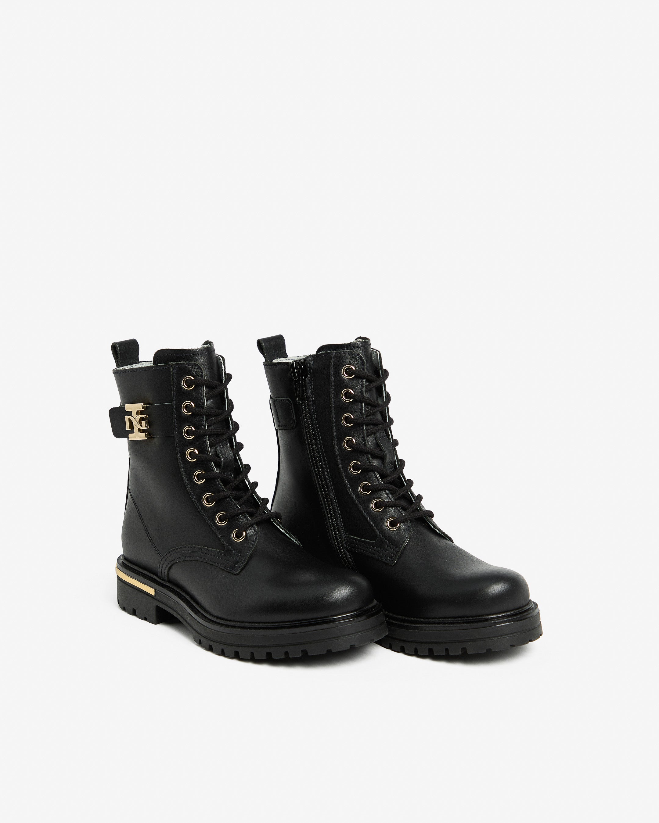 Nero Giardini Combat Boots cuir fille semelle légère