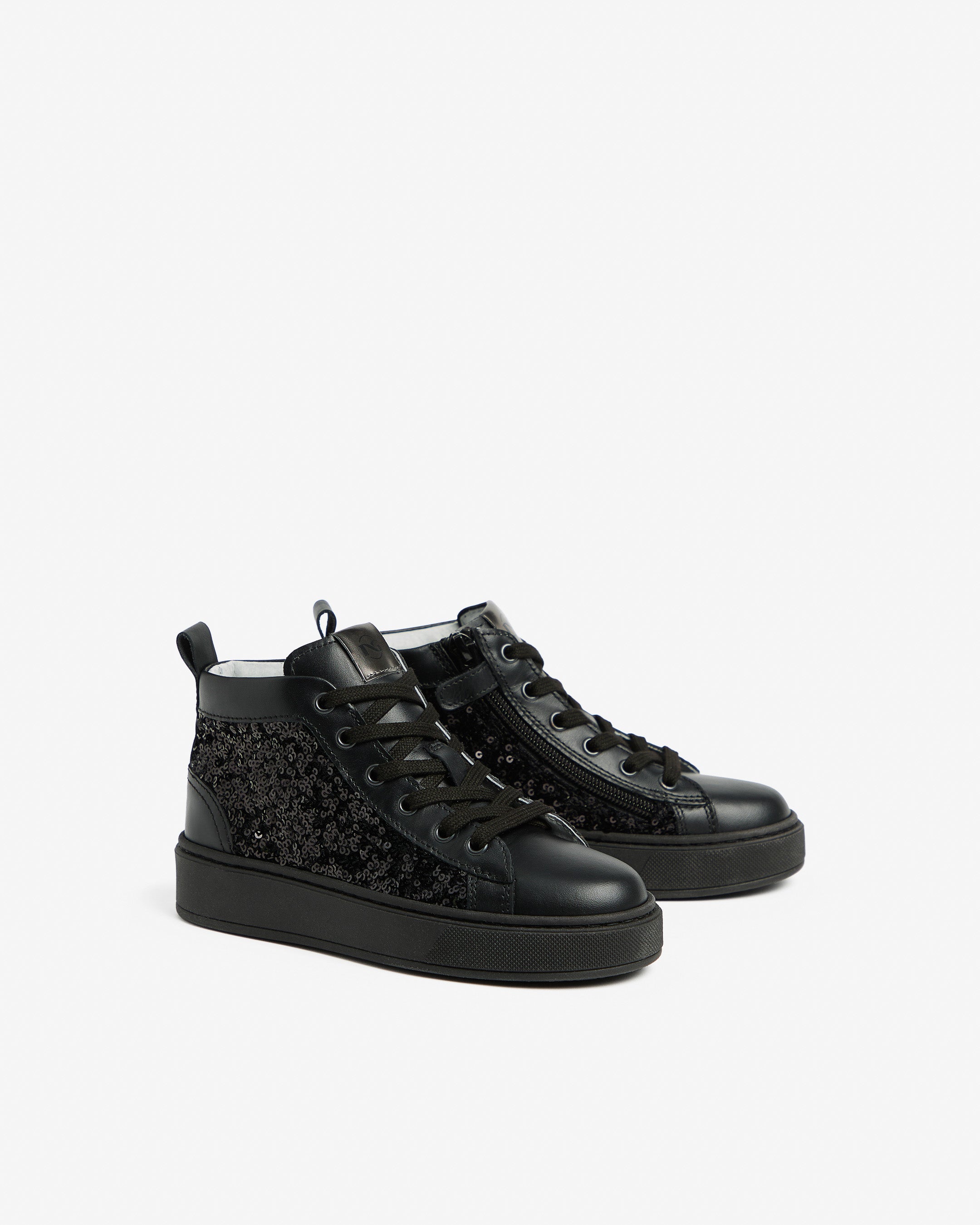 Nero Giardini Sneakers baskets ado cuir tissu automne-hiver
