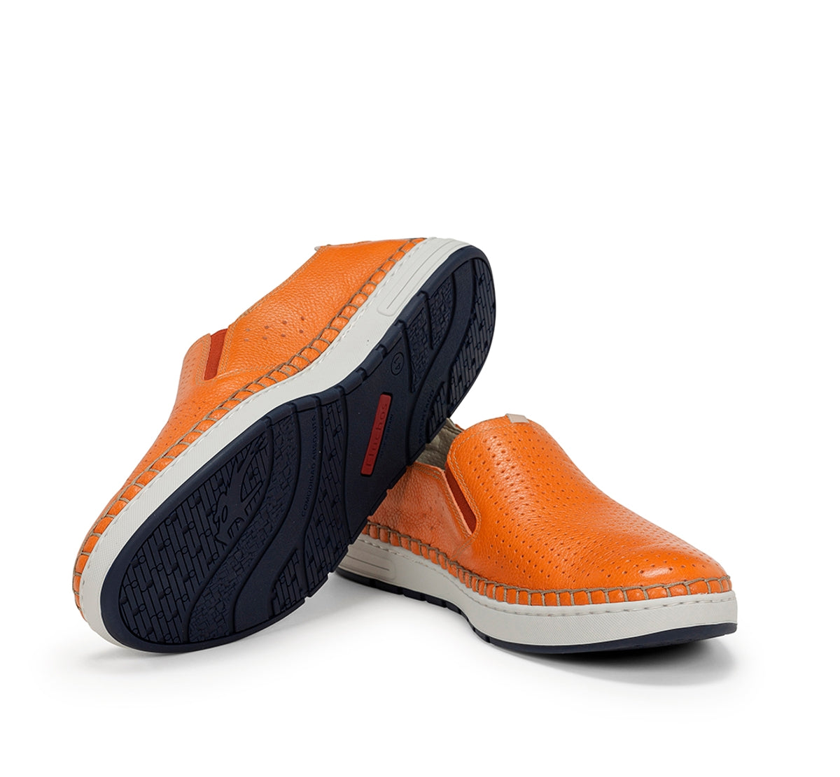 Fluchos Lester F1719 baskets slip on orange homme