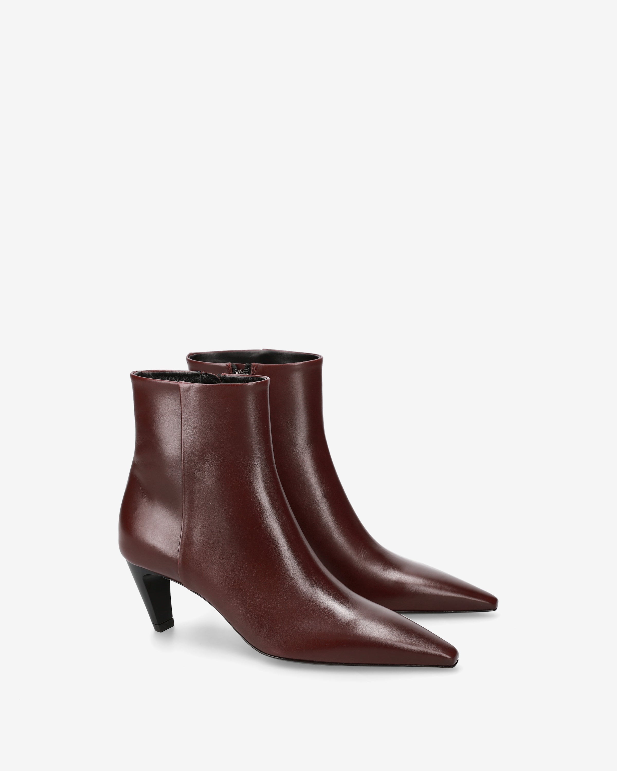 Premiata Boots cuir bordeaux femme talon 60 mm