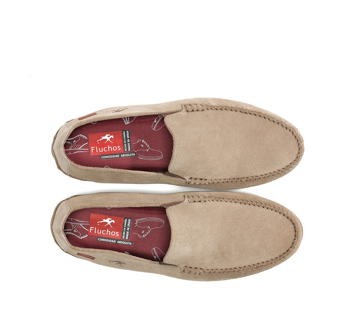 Fluchos Dorian F1091 mocassins taupe cuir