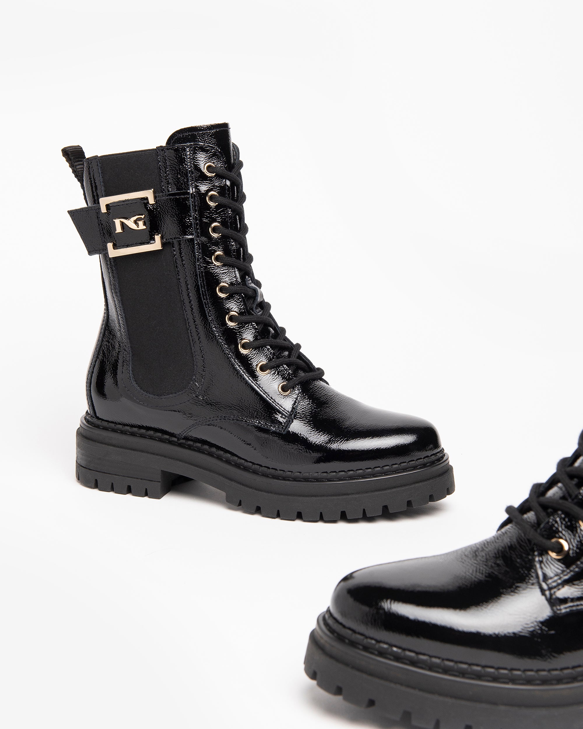 Nero Giardini Combat Boots boots vernies femme 38 hiver