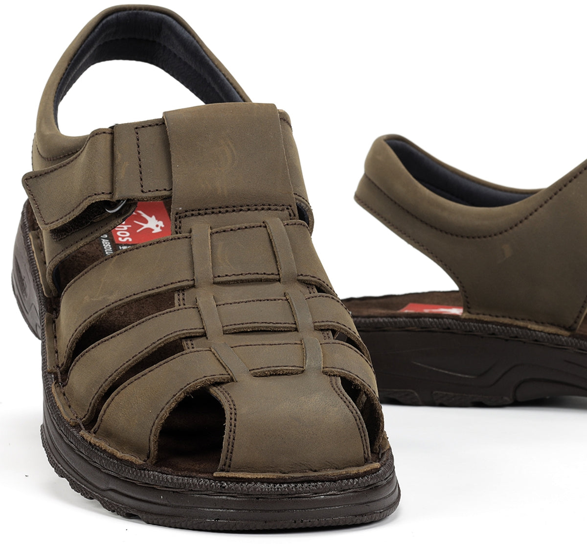Fluchos Azores F2198 Sandales Homme Vert Velcro