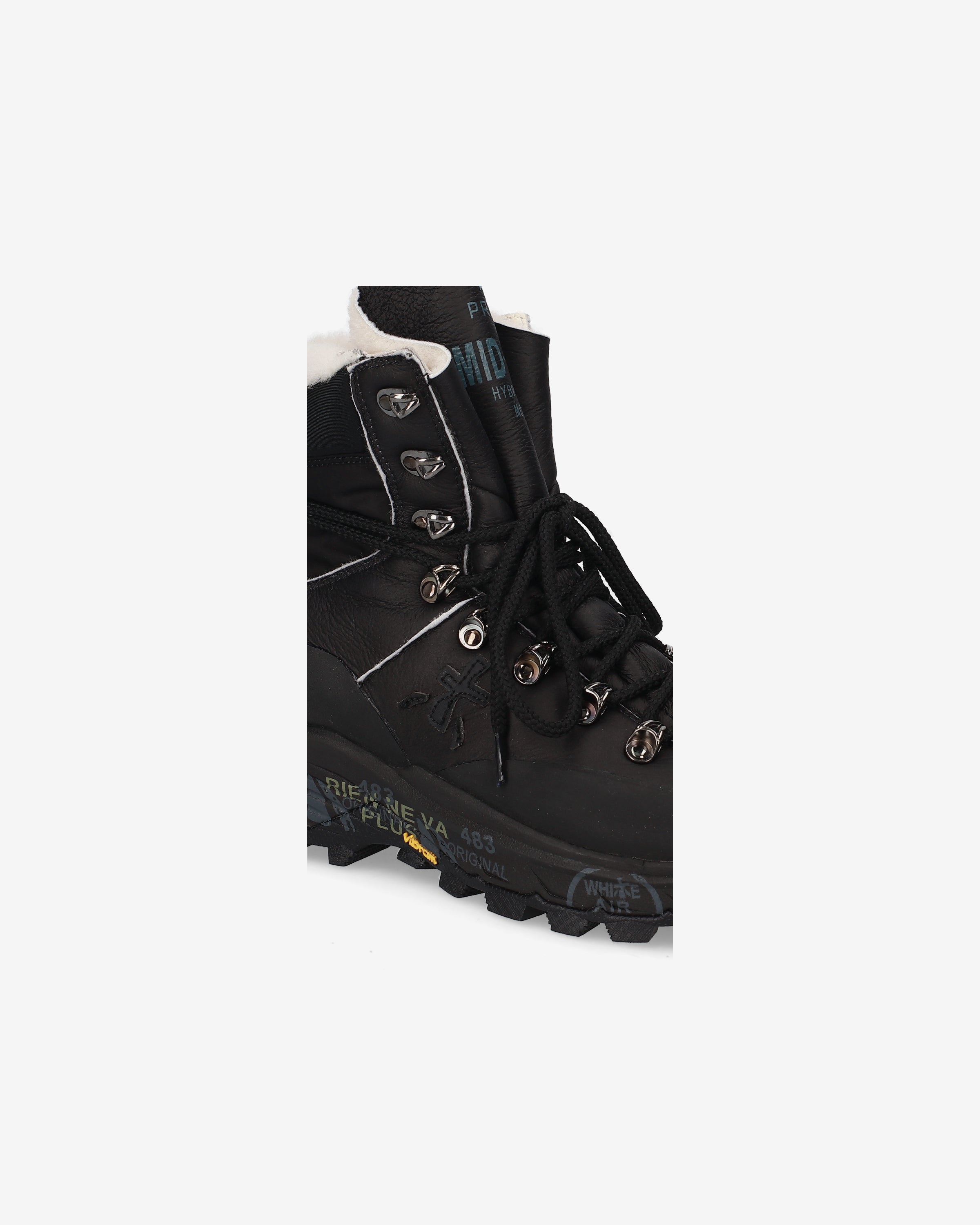 Premiata MidTreckd 529M sneakers femme noir fourrée