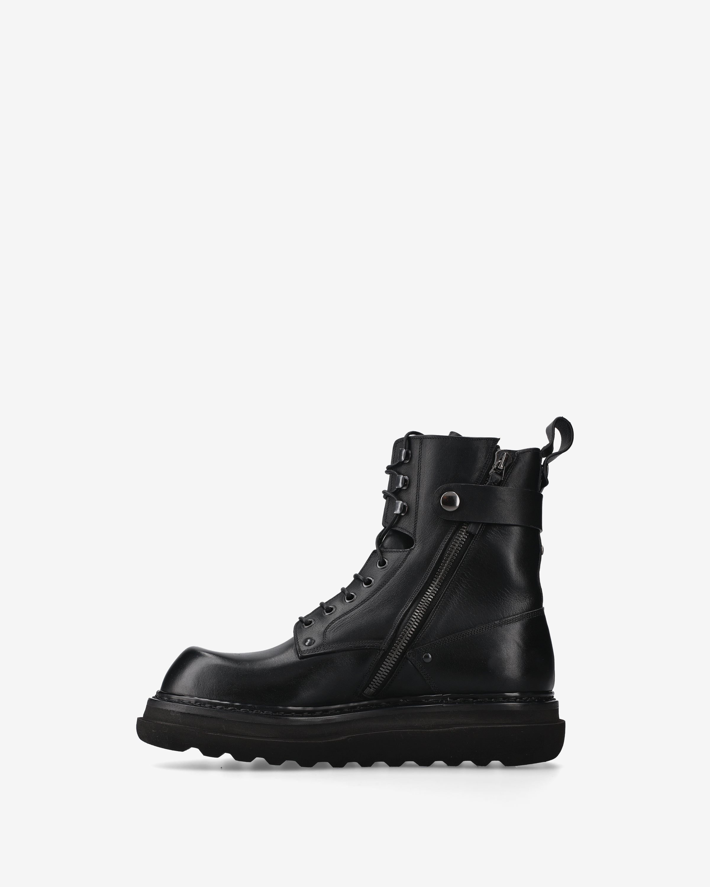 Premiata Polacchini bottines cuir noir homme