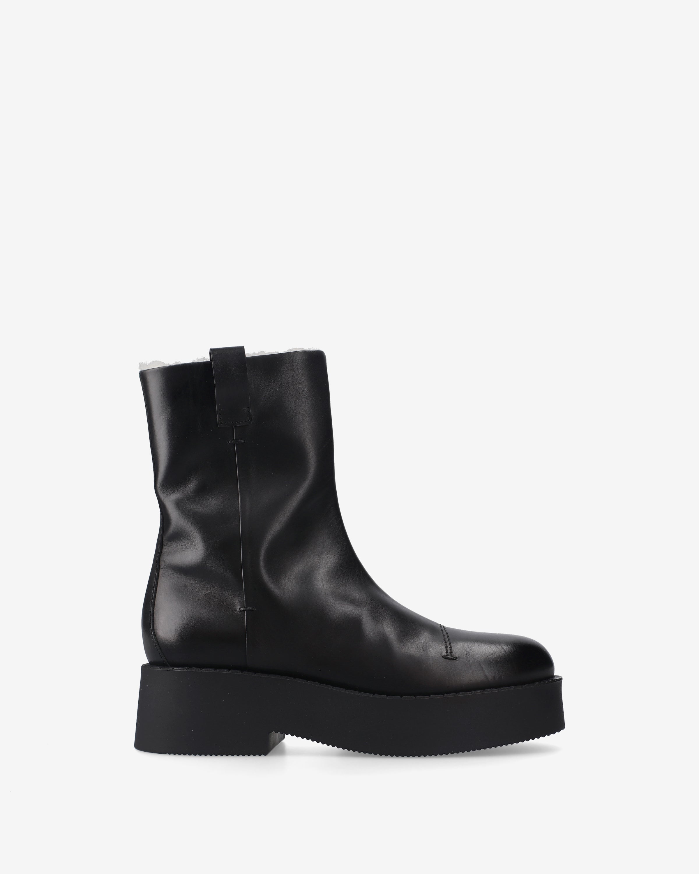 Premiata Boots cuir bottines femme plateforme noir