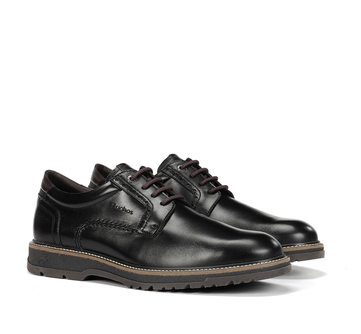 Fluchos Buggy F2319 chaussure noire homme cuir
