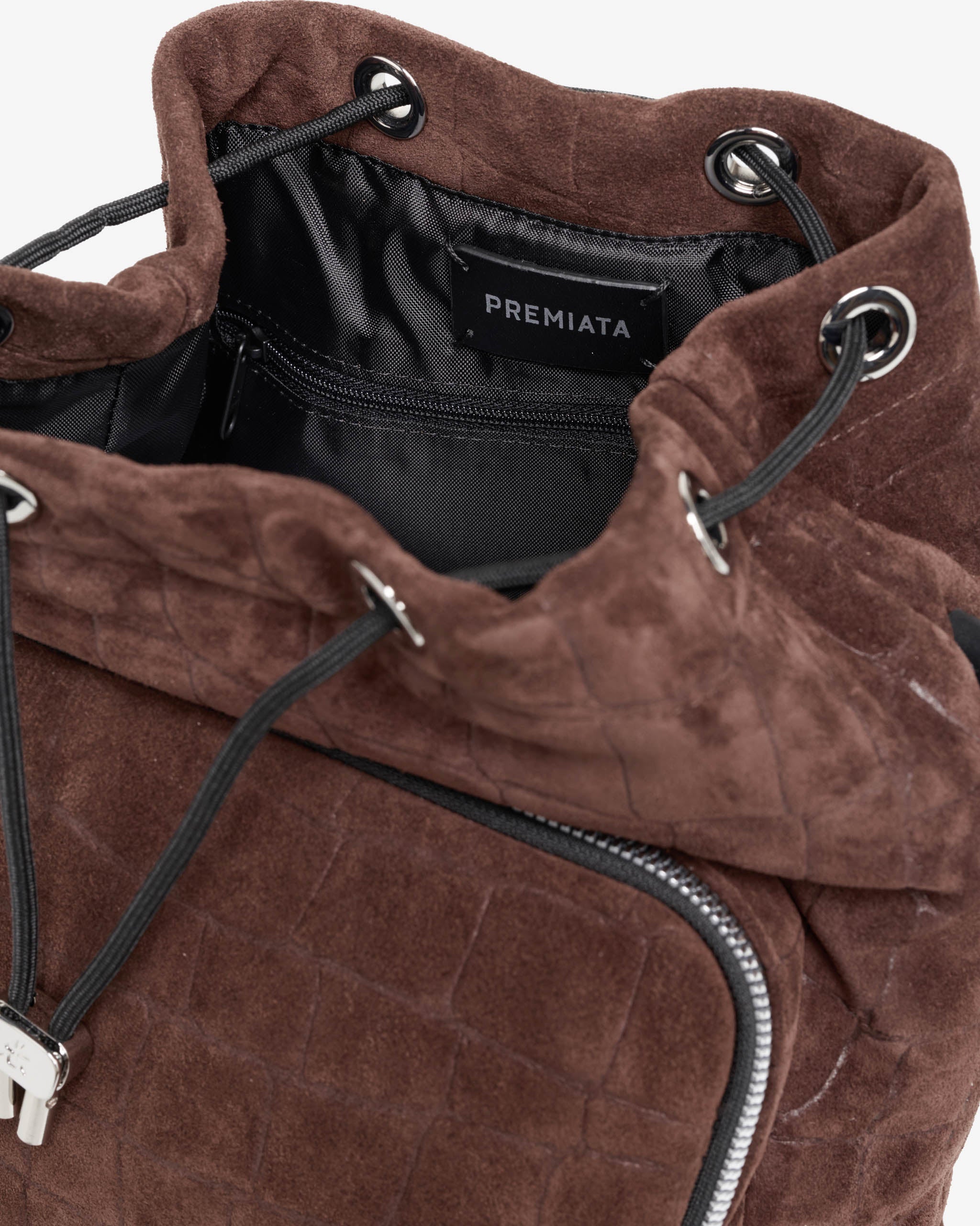 Premiata Mia 2182s sac à dos marron effet croco taille unique