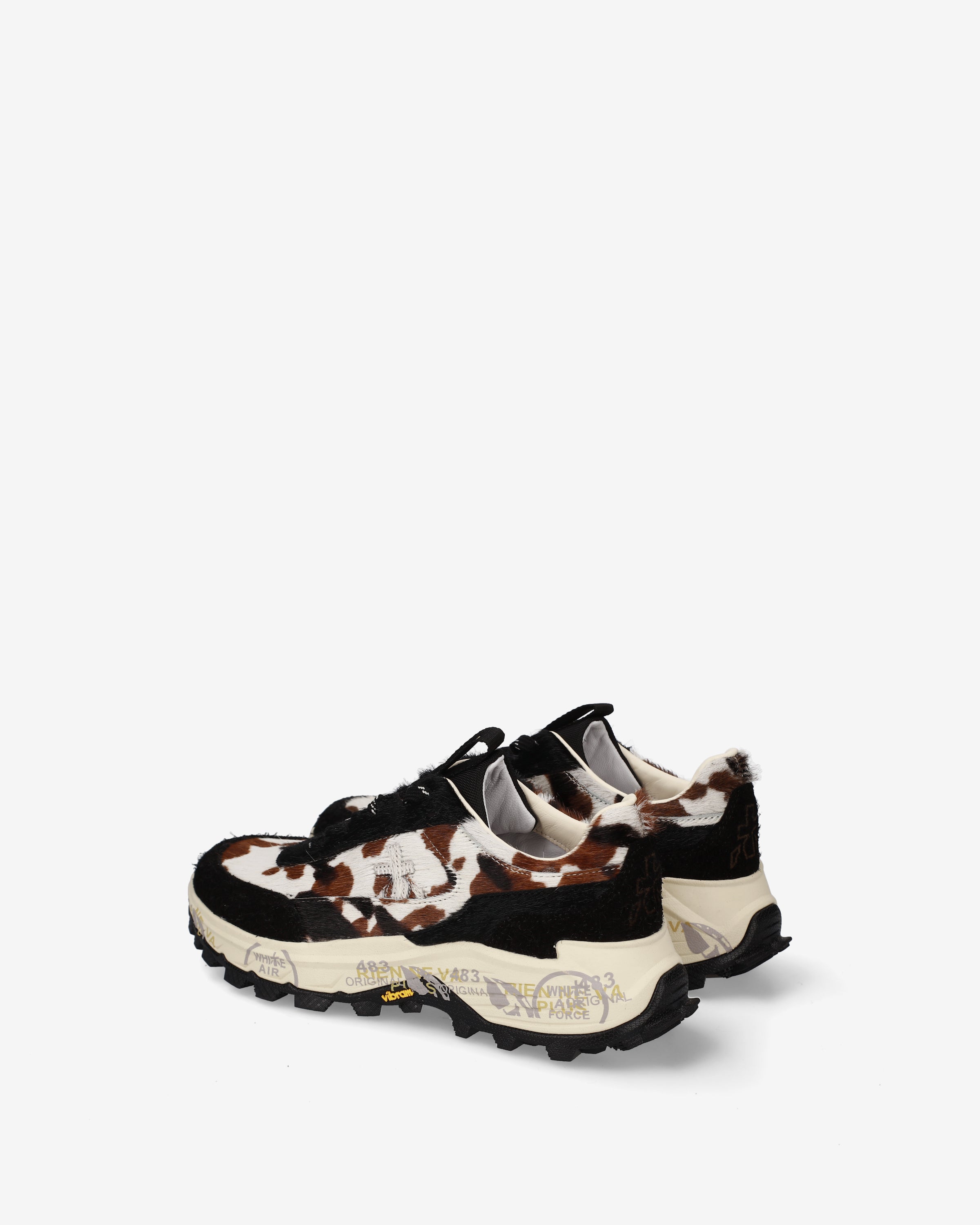 Premiata Devind 504 baskets femme imprimé vache