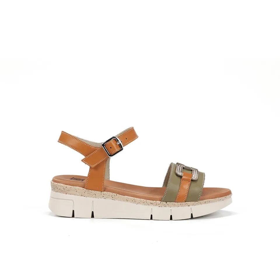 Dorking Klau D9484 sandale femme verte légère