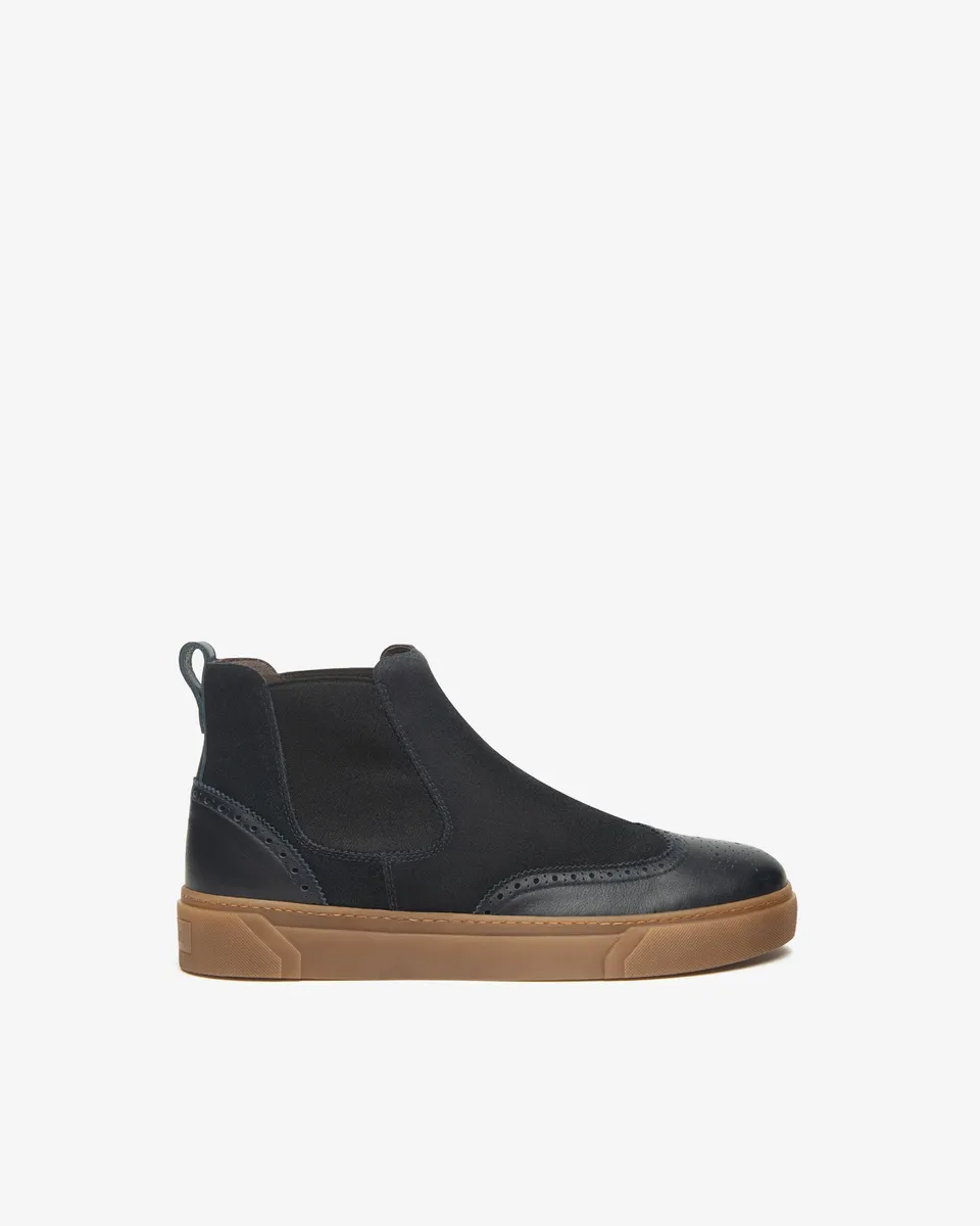 Nero Giardini Chelsea Boots cuir homme daim