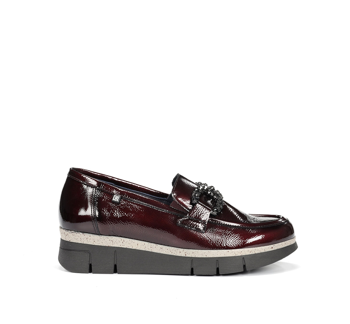 Dorking by Fluchos India D9325 mocassin bordeaux femme cuir