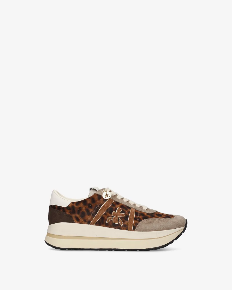 Premiata Bethcoin 8701 sneakers femme cuir imprimé animal